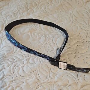 Bison Kids Black and Blue Turtle Soup Patterned Belt